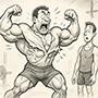 Create your own bodybuilder tearing his t shirt meme template online