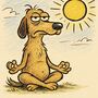 Dog meditation meme