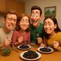 Create your own enjoying dinner meme template online
