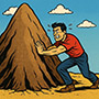 Create your own man moving mountain meme template online