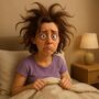 Create your own messy hair morning woman meme template online