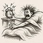Create your own morning alarm man meme template online