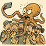 Create your own octopus selfie tourist meme template online