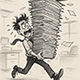 Create your own overwhelmed with paperwork meme template online