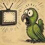 Tv parrot meme